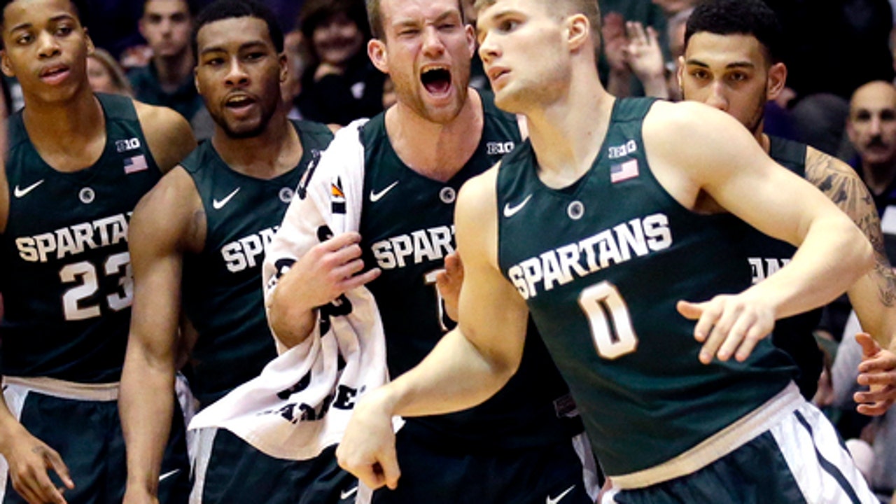 No. 12 Michigan State makes 16 3s, beats Northwestern 76-45